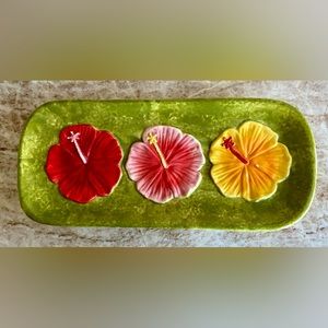 🌺 SUPER CUTE HIBISCUS TRAY DISH 🌺